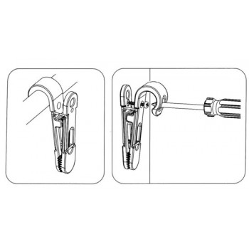Fixing clip for various objects